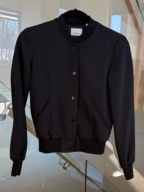 Wilfred Black Bomber Jacket